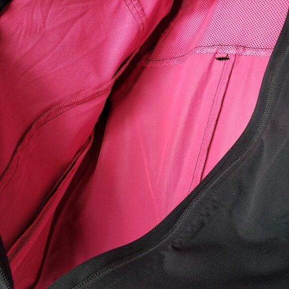 Athleta Queen Of The Mountain Running Jacket S Black Reflective‎ Zip Lightweight - Picture 6 of 11